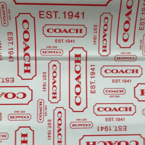 Women’s Coach Gift Bag with tissue Size Large New - Picture 2 of 6